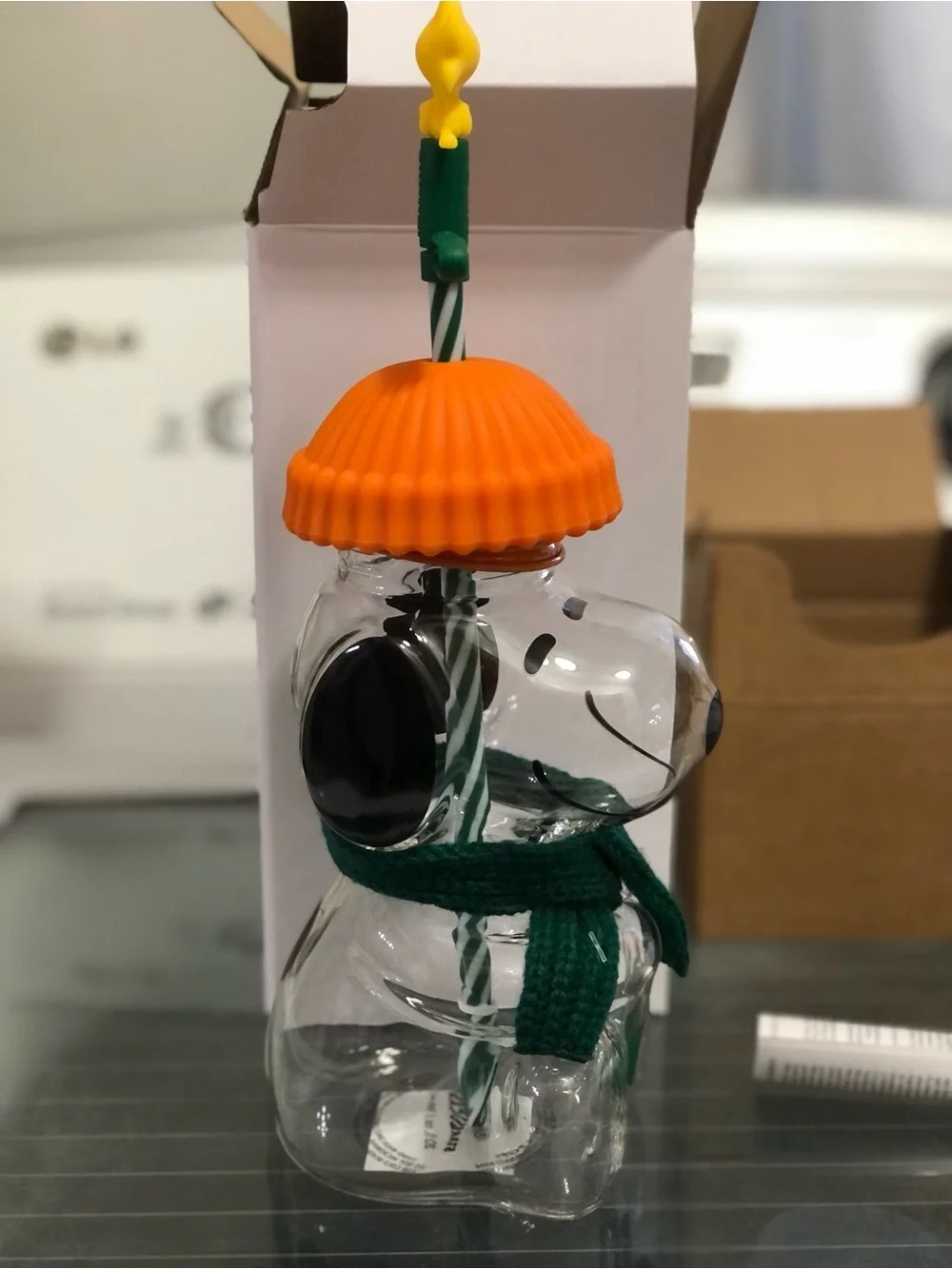 Starbucks x Peanuts Snoopy Glass Cup